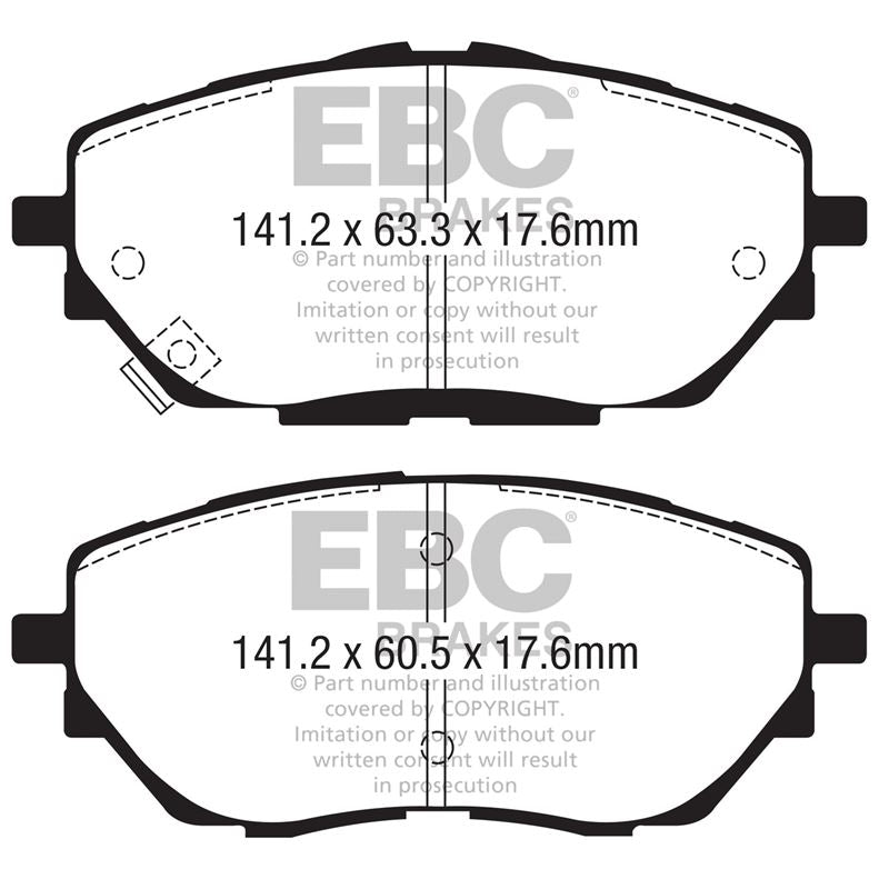 EBC Greenstuff 2000 Series Sport Brake Pads (DP22368)