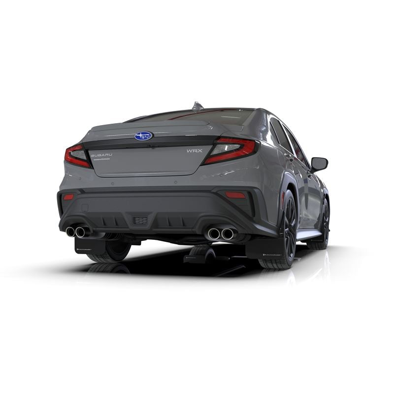 Rally Armor Black UR Mud Flap - Metallic Black Logo for 2022 Subaru WRX (MF92-UR-BLK/MBK)