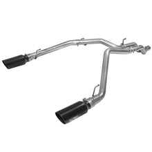 Load image into Gallery viewer, aFe Large Bore-HD 3 IN 409 Stainless Steel DPF-Back Exhaust System w/Black Tip (49-42045-B)