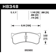 Load image into Gallery viewer, Hawk Performance DTC-70 Disc Brake Pad (HB348U.980)