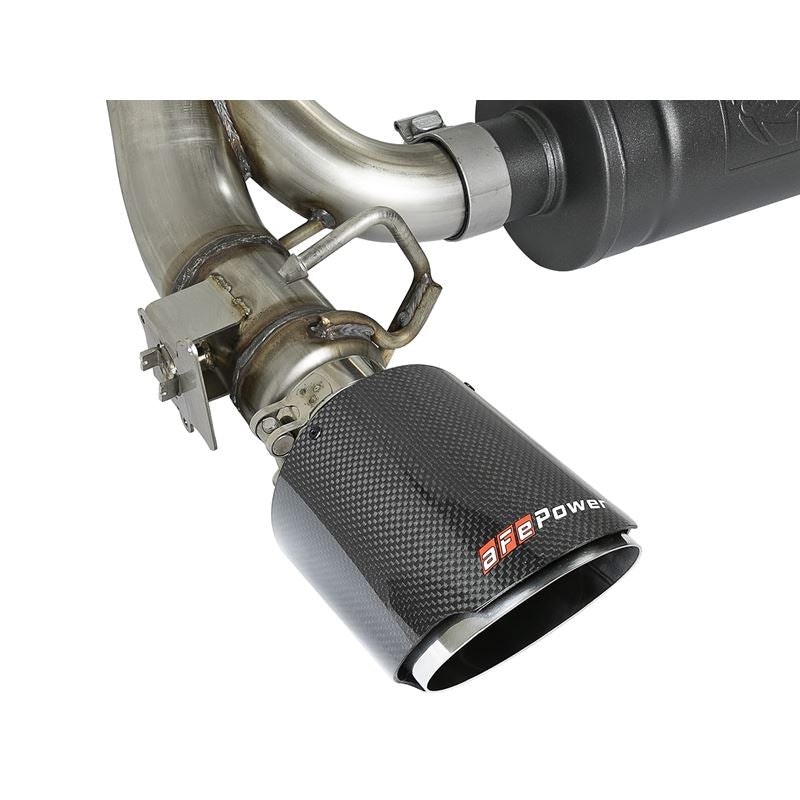 Takeda 3 IN 304 Stainless Steel Cat-Back Exhaust System w/ Carbon Fiber Tip (49-33103-C)