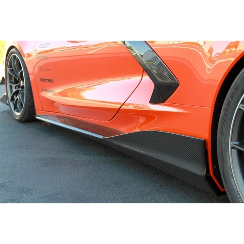 APR Performance Chevrolet Corvette C8 Side Rocker Extensions/ Side Skirt 2020-2023 (FS-208005)