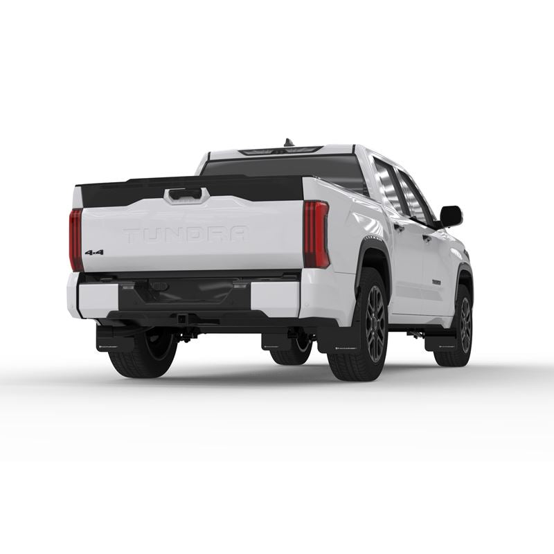 Rally Armor Black Mud Flap/White Logo for 2022-24 Toyota Tundra (MF110-UR-BLK-WH)