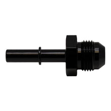 Load image into Gallery viewer, DeatschWerks 8AN Male Flare to 5/16in Male EFI Quick Connect Adapter - Anodized Matte Black(6-02-0138-B)