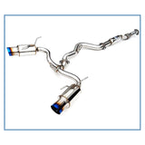 Invidia 08-11 STi Hatch / 11 WRX Hatch Dual N1 Single Layer Titanium Tipped Cat-back Exhaust (HS08ST (HS08STIGTT)