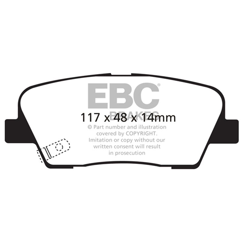 EBC Greenstuff 2000 Series Sport Brake Pads (DP21806)