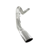 aFe Large Bore-HD 5 IN 409 Stainless Steel DPF-Back Exhaust System w/Polished Tip (49-43054-P)