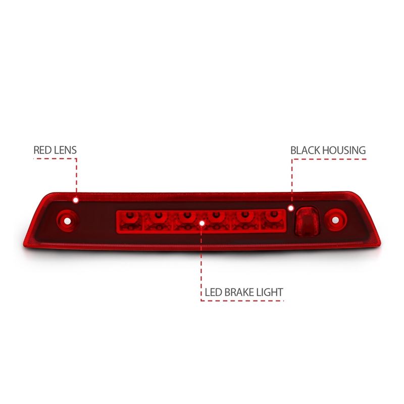 ANZO USA LED 3rd Brake Light Red Lens (531108)