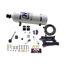 Load image into Gallery viewer, Nitrous Express 4150 4-BBL/Alcohol Nitrous Kit (100-500HP) w/15lb Bottle (50045-15)