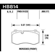 Load image into Gallery viewer, Hawk Performance Performance Ceramic Brake Pads (HB814Z.668)