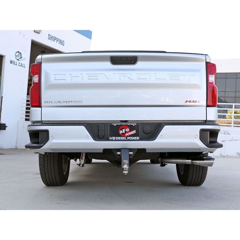 aFe Rebel XD Series 3 IN 304 Stainless Steel DPF-Back Exhaust w/Dual Polished Tips (49-34145-P)