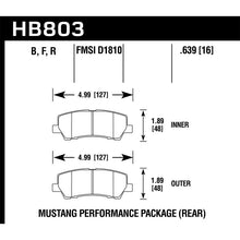 Load image into Gallery viewer, Hawk Performance HP Plus Brake Pads (HB803N.639)