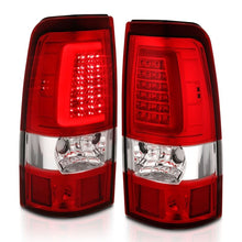 Load image into Gallery viewer, ANZO USA Tail Light Assembly, LED, Red/Clear Lens, Chrome, Pair, (311332)