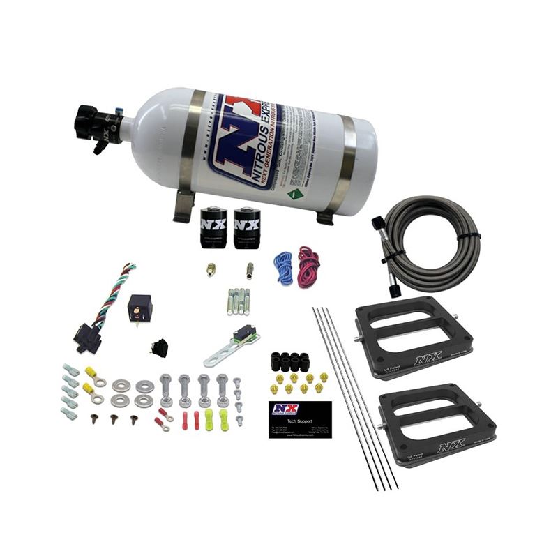 Nitrous Express Dual/Dominator/Alcohol Nitrous Kit (50-300HP) w/10lb Bottle (30275-10)