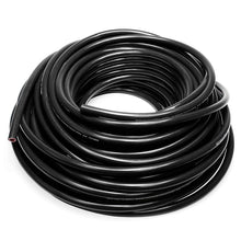 Load image into Gallery viewer, HPS 1/4&quot; ID Black high temp reinforced silicone heater hose 50 feet roll, M (HTHH-025-BLKx50)