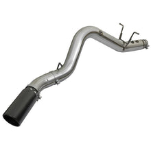 Load image into Gallery viewer, aFe Large Bore-HD 4 IN 409 Stainless Steel DPF-Back Exhaust System w/Black Tip (49-44085-B)