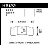 Hawk Performance DTC-70 Brake Pads (HB122U.710)