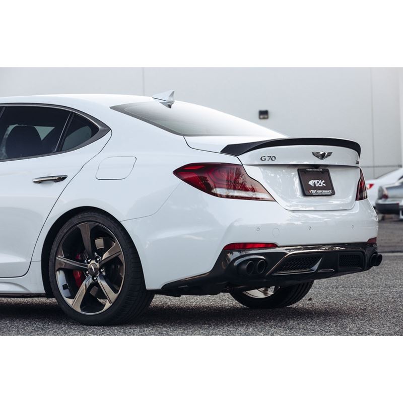 Ark Performance Style A Carbon Fiber Rear Lip Spoiler for 2019-2021 Genesis G70(CF16-LIPSA)