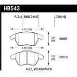 Hawk Performance DTC-60 Brake Pads (HB543G.760)