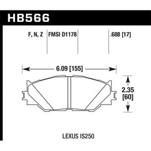 Load image into Gallery viewer, Hawk Performance HPS Brake Pads (HB566F.688)