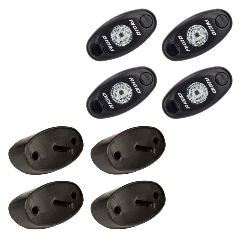 Rigid Industries Rock Light Kit- Amber (4 lights) (400243)