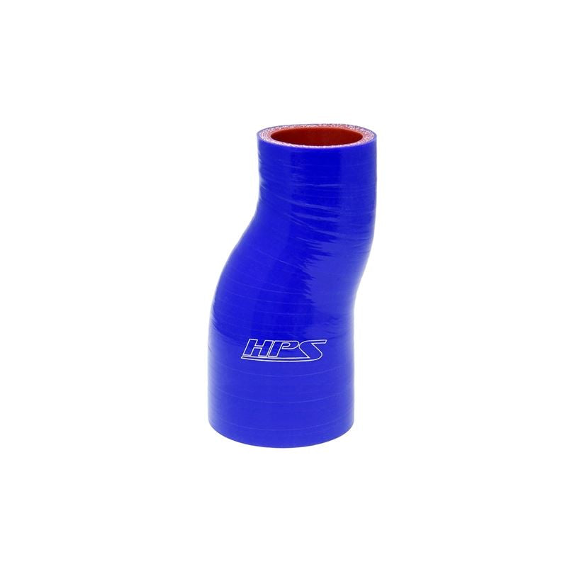 HPS 2in 3in Silicone Offset Reducer Coupler Hose, 4-ply Reinforced Blue (HTSOR-200-300-L6-BLUE)