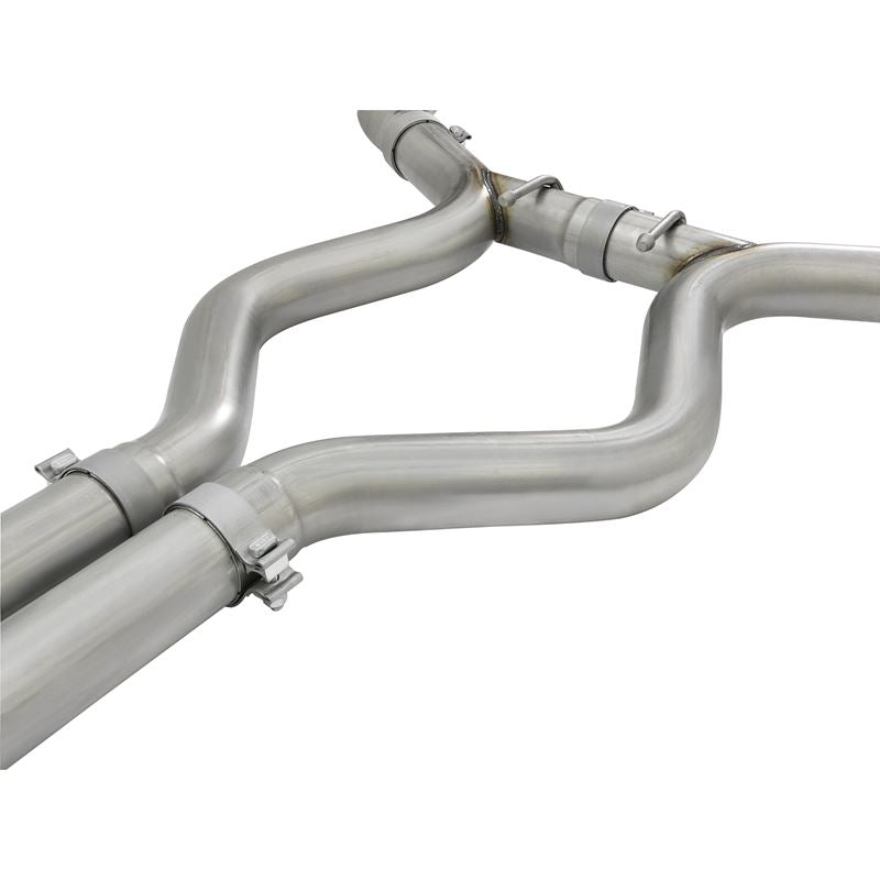 aFe MACH Force-Xp 304 Stainless Steel Cat-Back Exhaust w/ Resonator Black Tip (49-33087-B)