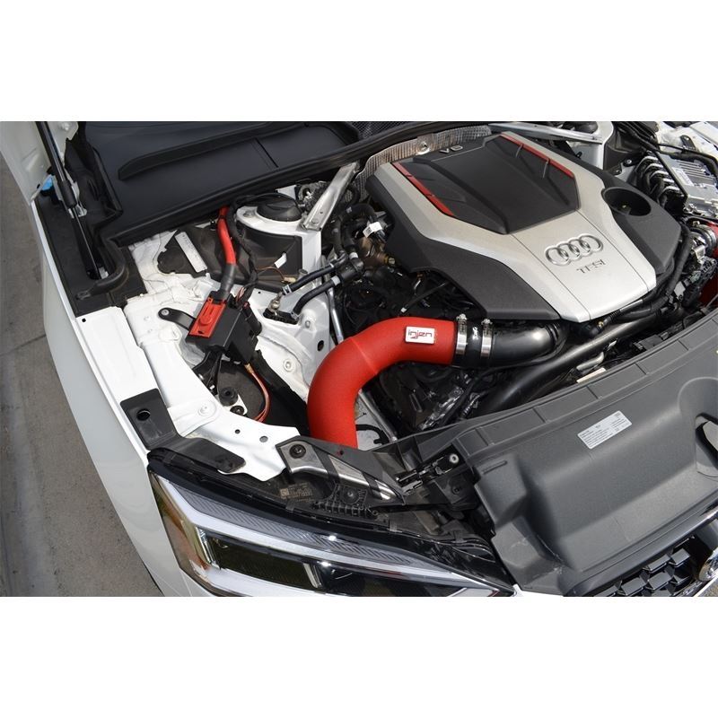 Injen Wrinkle Red Short Ram Air Intake System with SuperNano-Web Dry Air Filter (SP3082WR)