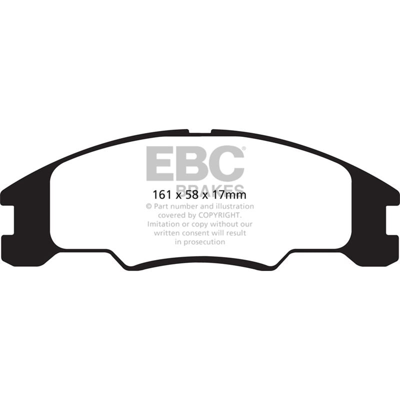 EBC Redstuff Ceramic Low Dust Brake Pads (DP31822C)