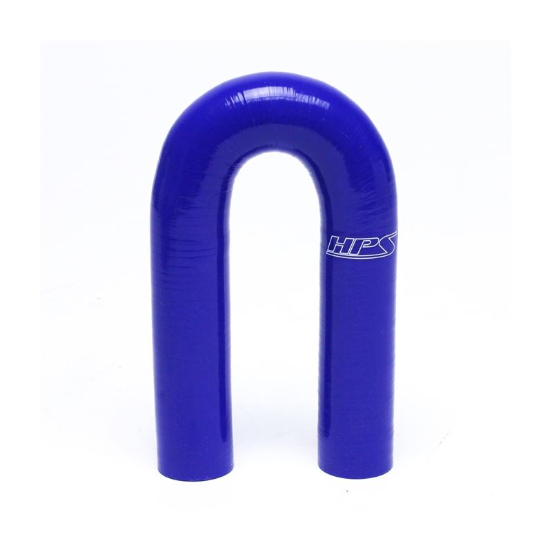 HPS 3/4" ID High Temp 4 ply Reinforced Silicone 180 Degree U Bend Elbow Cou (HTSEC180-075-BLUE)