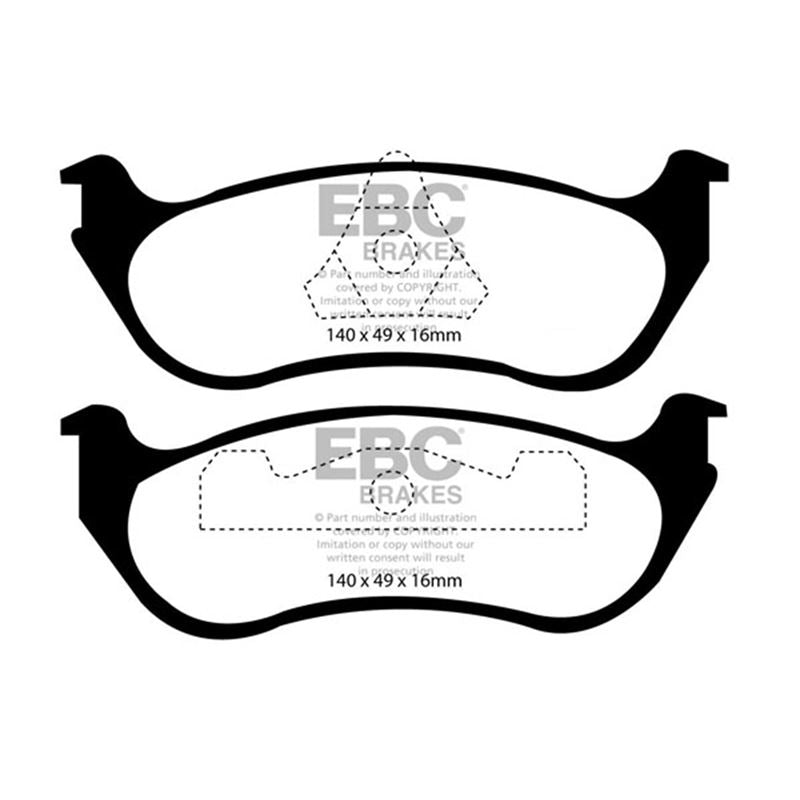 EBC Greenstuff 2000 Series Sport Brake Pads (DP21627P)