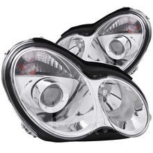 Load image into Gallery viewer, ANZO USA 2001-2007 Mercedes Benz C Class W203 Projector Headlights Chrome (121080)