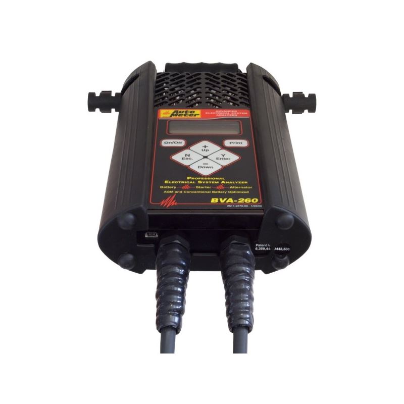 AutoMeter Handheld Electrical System Analyzer w/120 Amp Load for 6V/12V Applications (BVA-260)