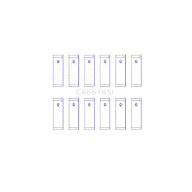 King Engine Bearings Connecting Rod Bearing Set for 1990-1994 Nissan D21 (CR6676SI)