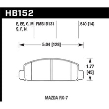 Load image into Gallery viewer, Hawk Performance HPS Brake Pads (HB152F.540)