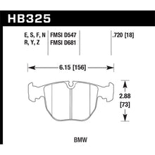 Load image into Gallery viewer, Hawk Performance HP Plus Brake Pads (HB325N.720)