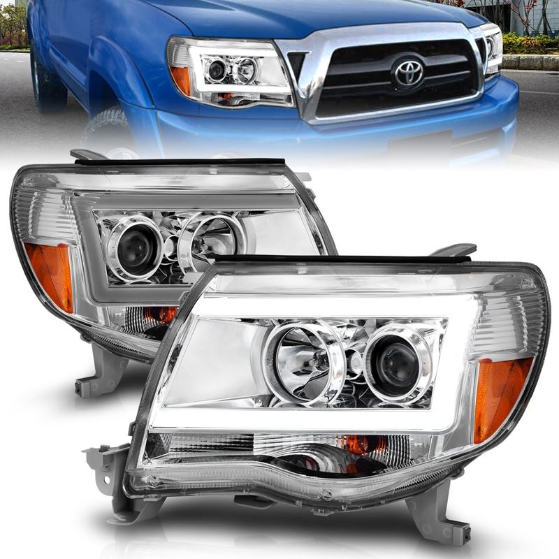 ANZO USA Projector Headlight Set for 2005-2011 Toyota Tacoma (111518)