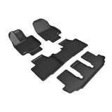 3D Maxpider KAGU Floor Mat, BLACK, 1ST ROW/2ND ROW/3RD ROW (L1TY26201509)