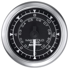 Load image into Gallery viewer, AutoMeter Chrono 2-1/16in 15PSI Manifold Pressure Gauge (8150)