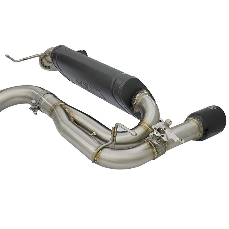 aFe MACH Force-Xp 304 Stainless Steel Cat-Back Exhaust System w/Black Tips (49-36340-B)