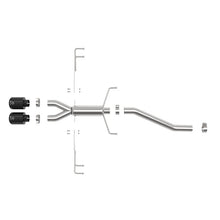 Load image into Gallery viewer, Takeda 2-1/2 IN 304 Stainless Steel Axle-Back Exhaust System w/ Black Tips (49-36626-B)