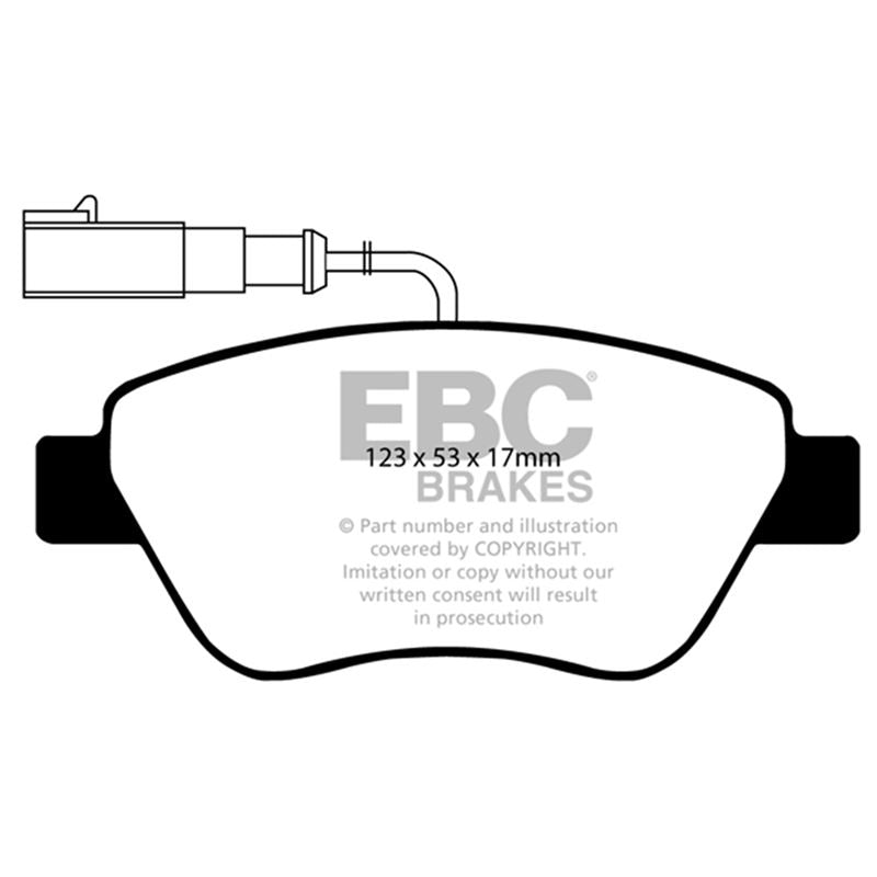 EBC Redstuff Ceramic Low Dust Brake Pads (DP31384C)