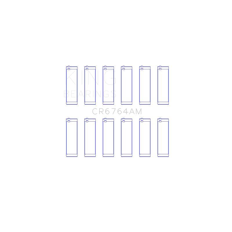 King Engine Bearings Connecting Rod Bearing Set for 1992-1995 Volkswagen Corrado (CR6764AM0.25)