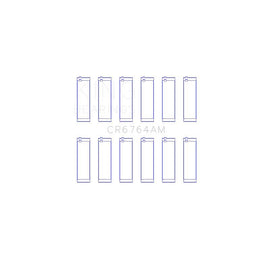 King Engine Bearings Connecting Rod Bearing Set for 1992-1995 Volkswagen Corrado (CR6764AM0.25)