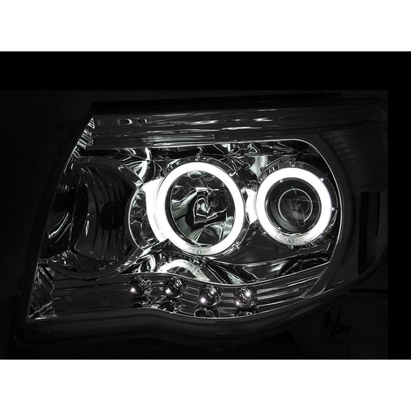 ANZO USA 2005-2011 Toyota Tacoma Projector Headlights w/ Halos Chrome (121281)