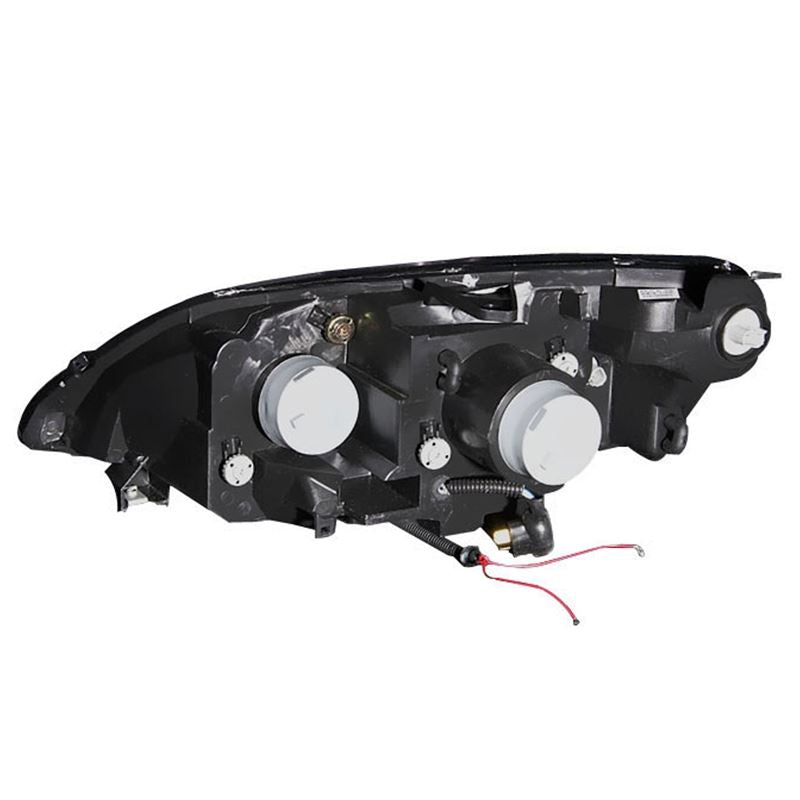 ANZO USA 2001-2003 Honda Civic Projector Headlights w/ Halo Black (121055)