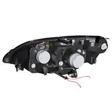 Load image into Gallery viewer, ANZO USA 2001-2003 Honda Civic Projector Headlights w/ Halo Black (121055)