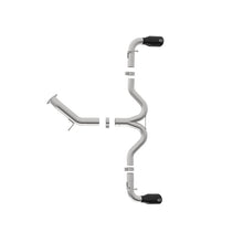 Load image into Gallery viewer, Takeda 3 IN to 2-1/2 IN 304 Stainless Steel Axle-Back Exhaust w/ Black Tip (49-37002-1B)