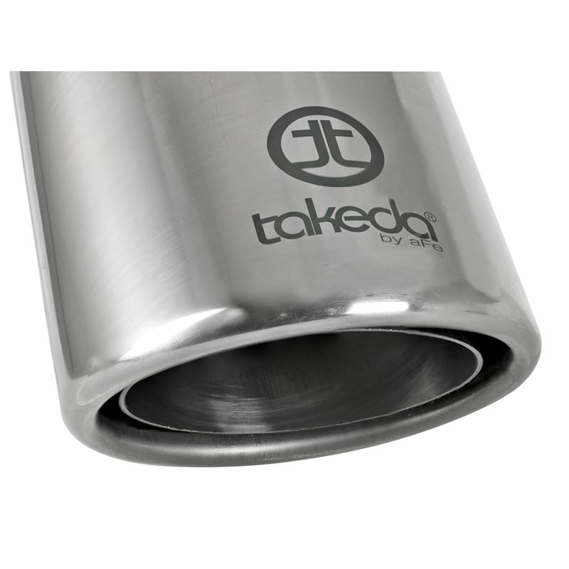 Takeda 304 Stainless Steel Clamp-on Exhaust Tip Polished (49T25404-P08)