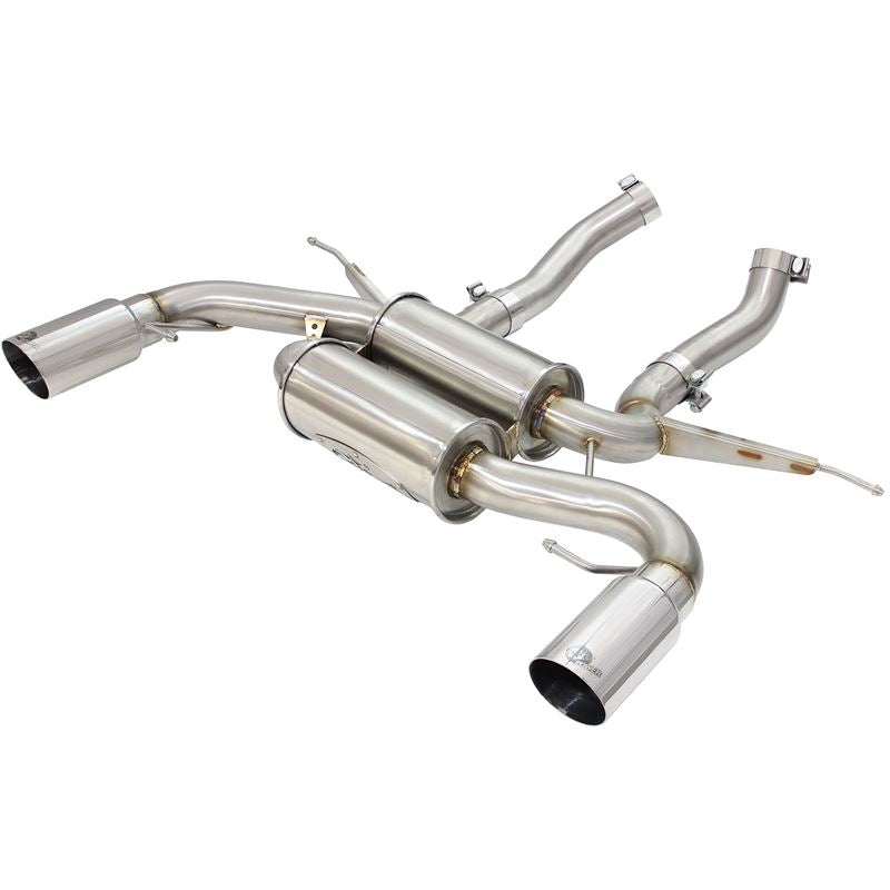 aFe MACH Force-Xp 2-1/2in Stainless Steel Downpipe-Back Exhaust Sys w/Polished Tip (49-36327-P)